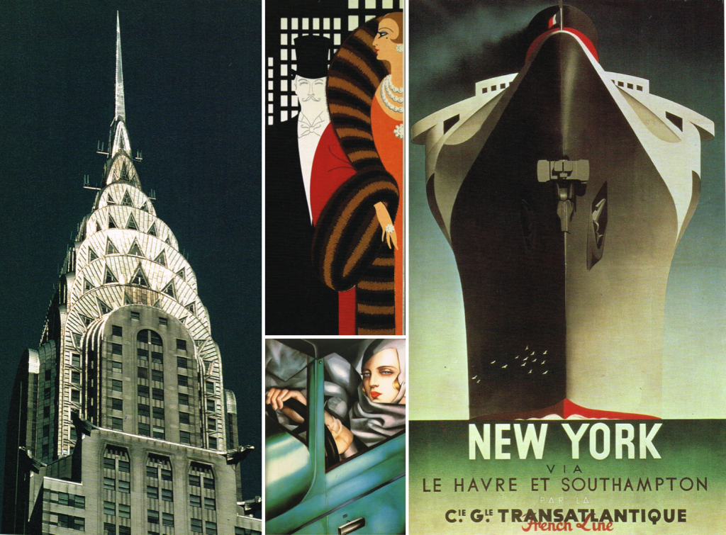 Chrysler building NY and Art Deco posters Source: Essential Art Deco by Iain Zaczek