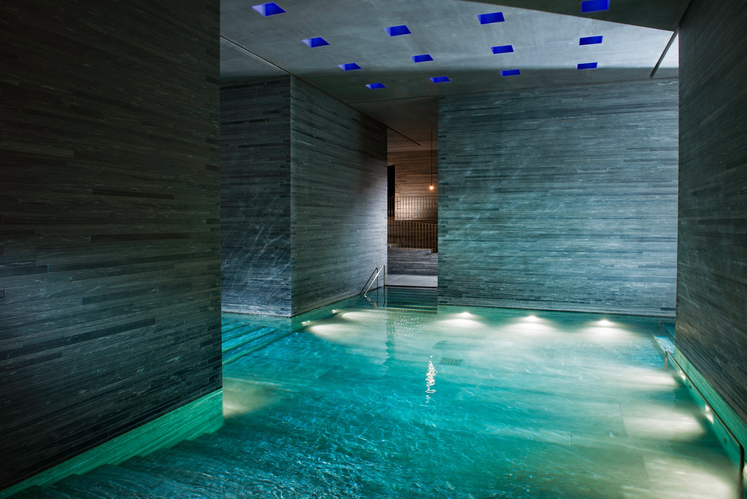 Therme Vals, award winning architecture and one of the best hotel spas in Switzerland