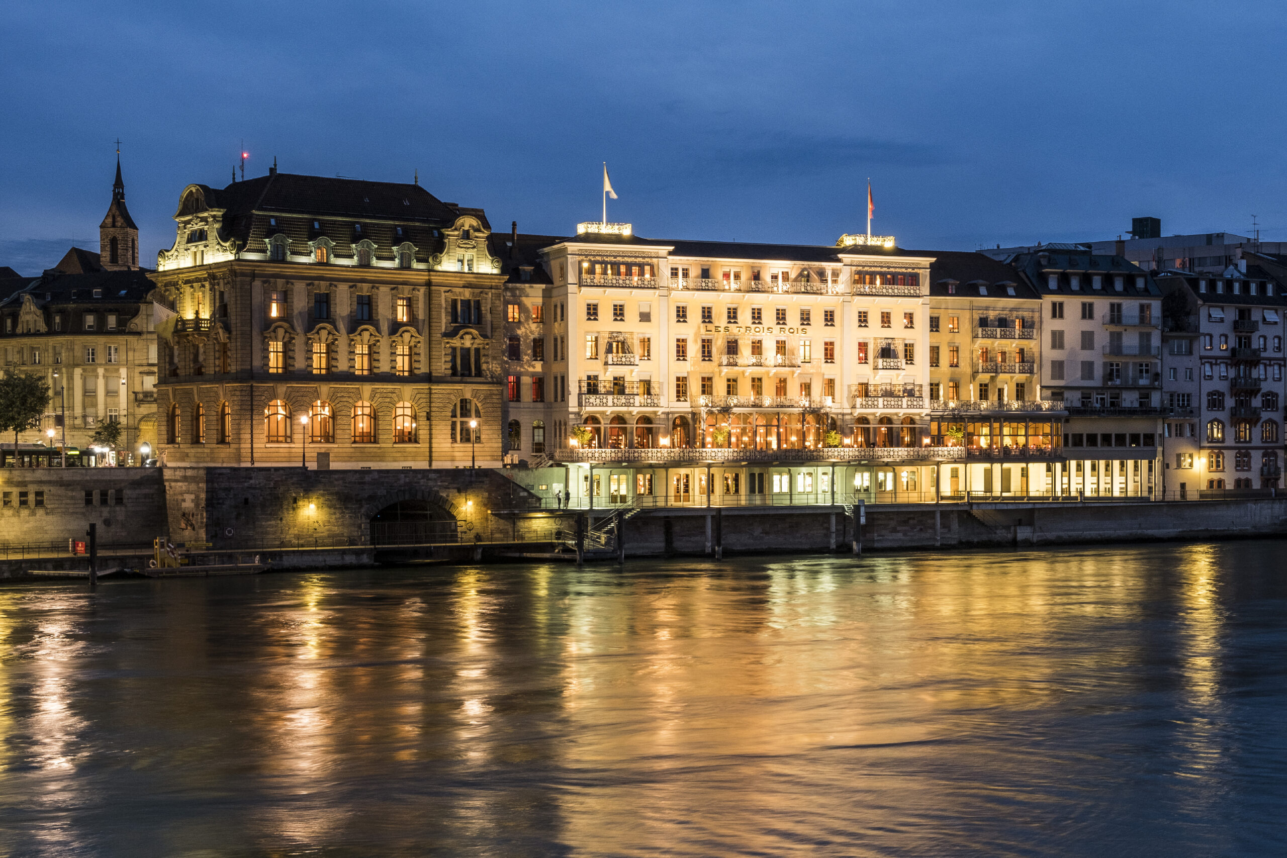Grand Hotel Les Trois Rois in Basel on the Rhine