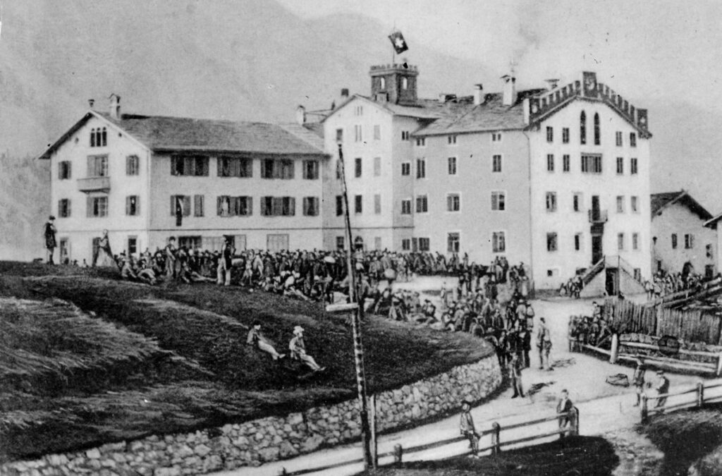 Kulm Hotel St. Moritz history, original building