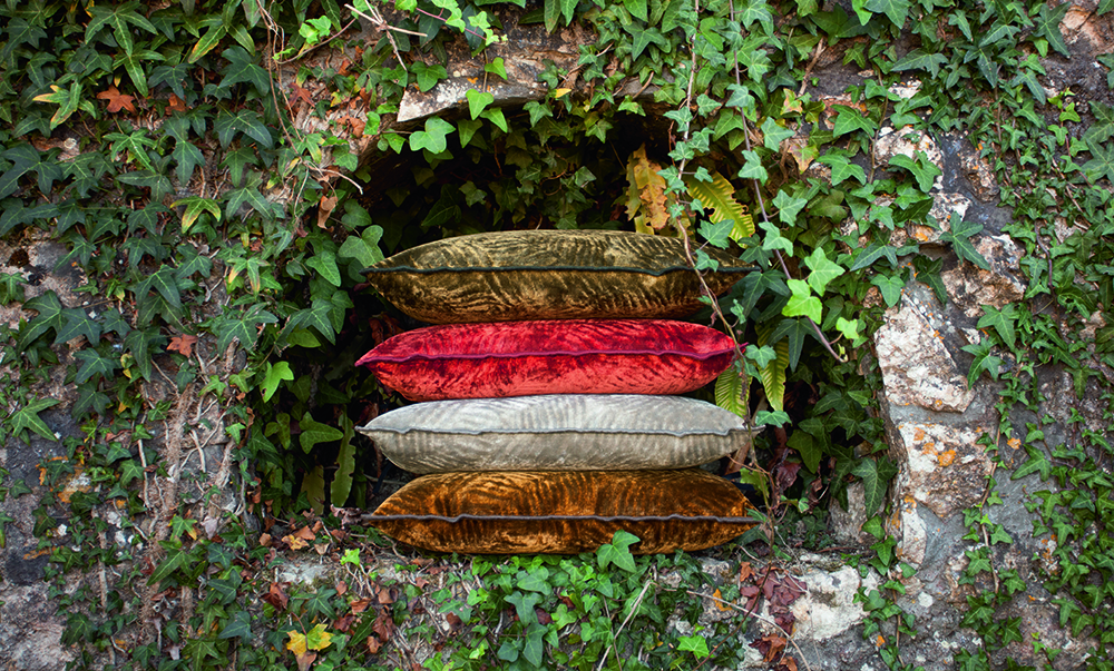 colourful cushions in nature