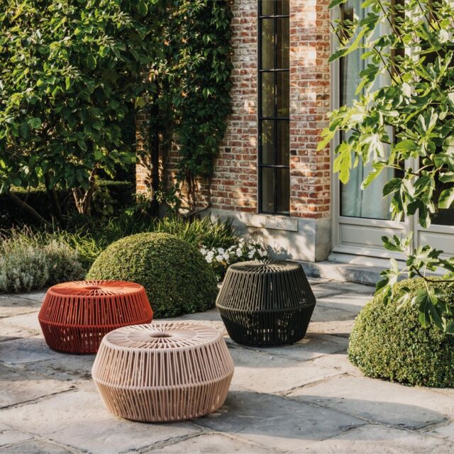 Can you see how these outdoor poufs perfectly blend with the brick wall, floor tiles and greenery, yet at the same time add a bit of contrast? 

This is what I call a perfect balance of contrast and harmony. 

#outdoorfurniture #outdoorsanctuary #luxuryoutdoorfurniture #outdoorpoufs #outdoorseating #outdoordecor #summerinstyle #summervibes #summerdecorvibes #summeroutdoors #summerinteriordesign #luxuryoutdoor #luxuryoutdoorliving  #outdoordecoration #outdoorsdesign #summermagic #magicofsummer #greenerydecor #brickwall #outdoortiles